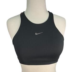 Nike Black Strappy Back Sports Bra Racerback Training Yoga Size Small Active